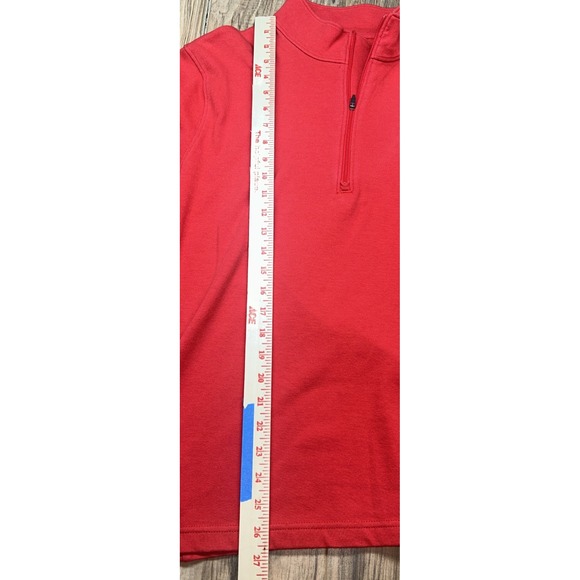Spyder Men's Large Red Quarter Zip Pullover Outdoors Fishing Lightweight - Picture 4 of 9